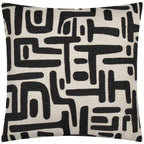 Brooke Embroidered Cotton Cushion Mono (45 x 45 cm)