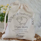 &Keep Wool Dryer Balls (Grey - Set of 3 & Bag)