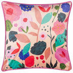 Floral Collage Illustrated Cushion (43 x 43 cm)