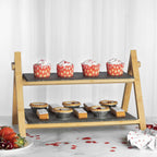 M&W 2 Tier Slate Cake Stand