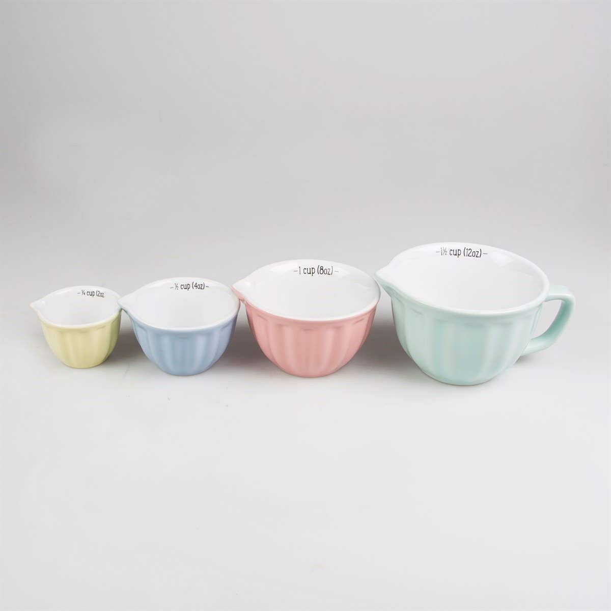 Retro Pastel Measuring Cups - Set Of 4