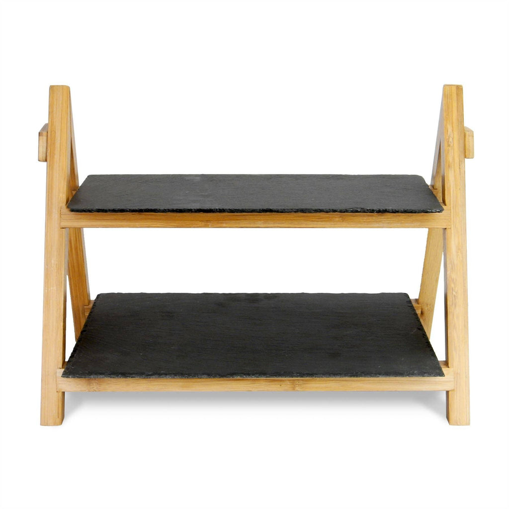 M&W 2 Tier Slate Cake Stand
