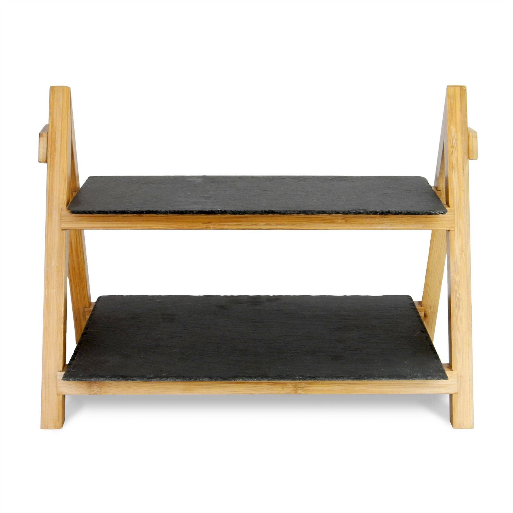 M&W 2 Tier Slate Cake Stand