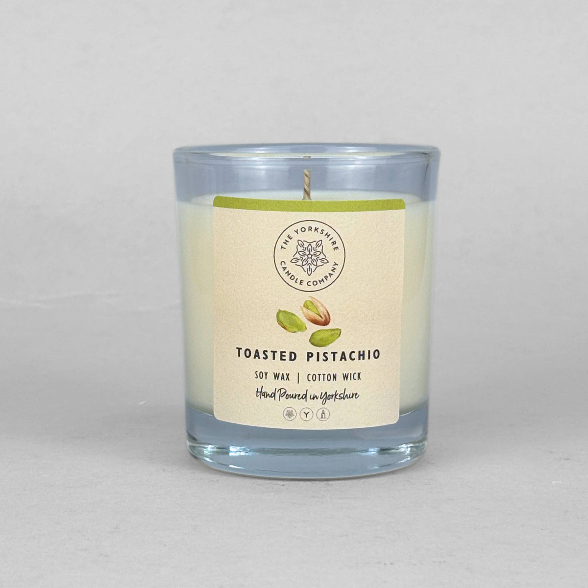 Toasted Pistachio Glass Tumbler|Scented Candle| Soy Wax