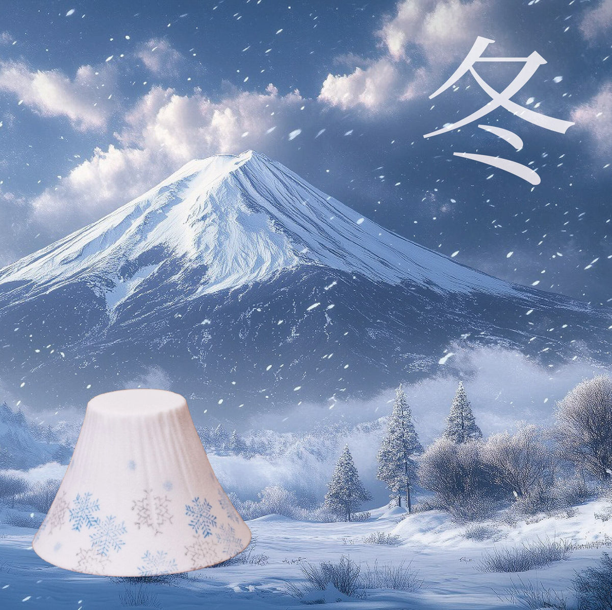 COFIL Mt.Fuji Ceramic Coffee Filter (Made in Japan) Winter Snow