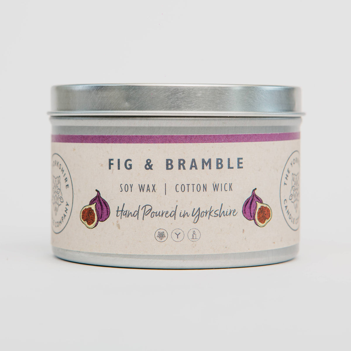 Fig & Bramble Large Tin | Scented Candle | Soy Wax