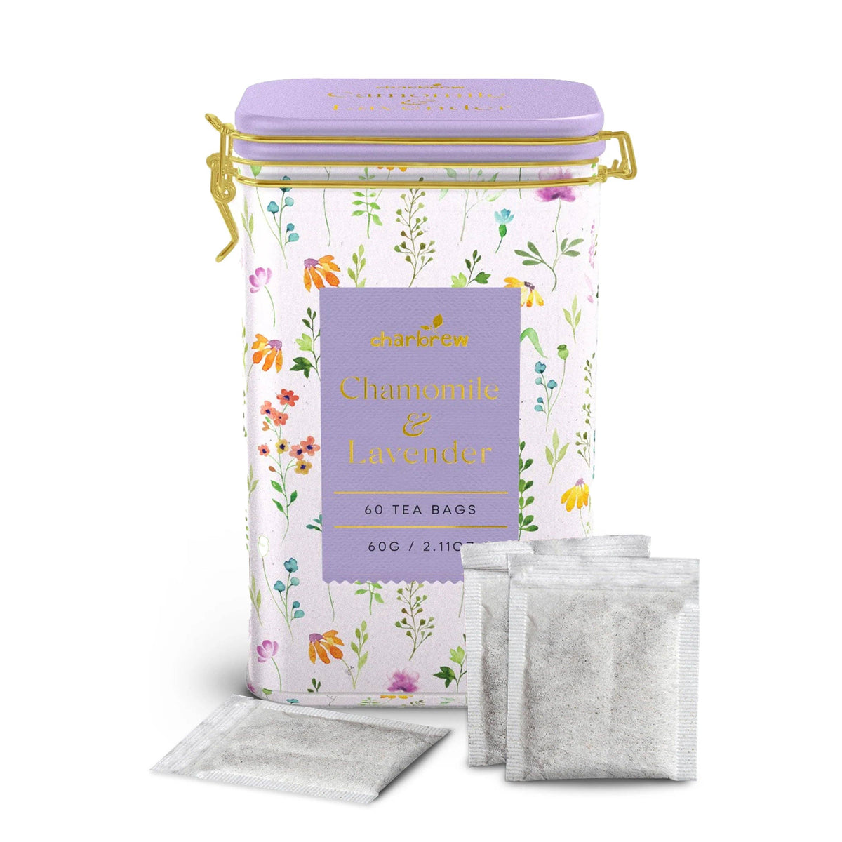 Wildflower Chamomile & Lavender Tea Tin - 60 Teabags