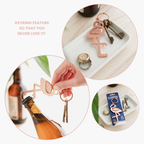Flamingo Keyring Bottle Opener