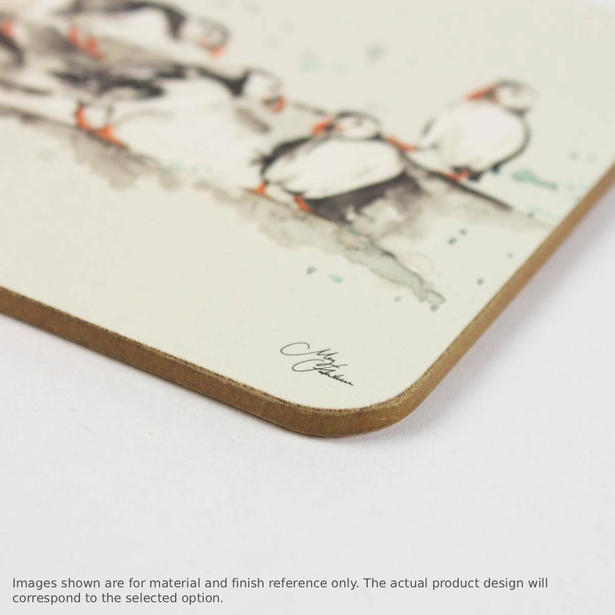 Meg Hawkins Puffin Trio Coasters (set of 4)