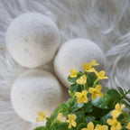 &Keep Wool Dryer Balls (Cream - Set of 3 & Bag)