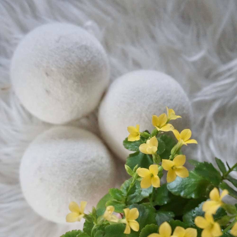 &Keep Wool Dryer Balls (Cream - Set of 3 & Bag)
