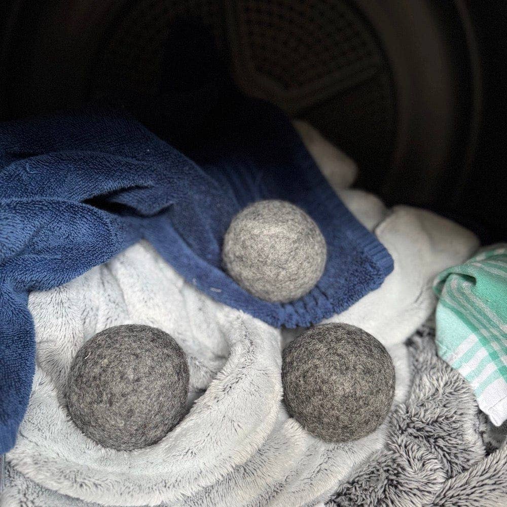 &Keep Wool Dryer Balls (Grey - Set of 3 & Bag)