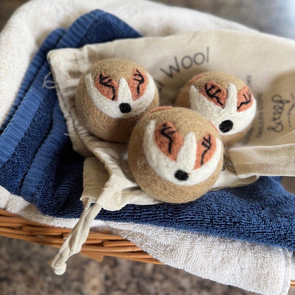 &Keep Wool Dryer Balls (Fox - Set of 3 & Bag)