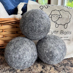 &Keep Wool Dryer Balls (Grey - Set of 3 & Bag)
