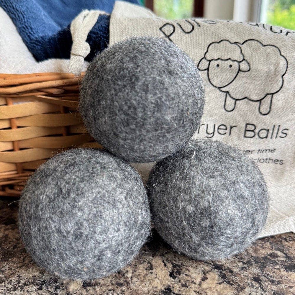 &Keep Wool Dryer Balls (Grey - Set of 3 & Bag)