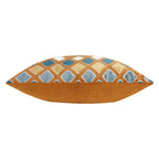 Metro Diamond Velvet Cushion Ginger (40 x 60 cm)