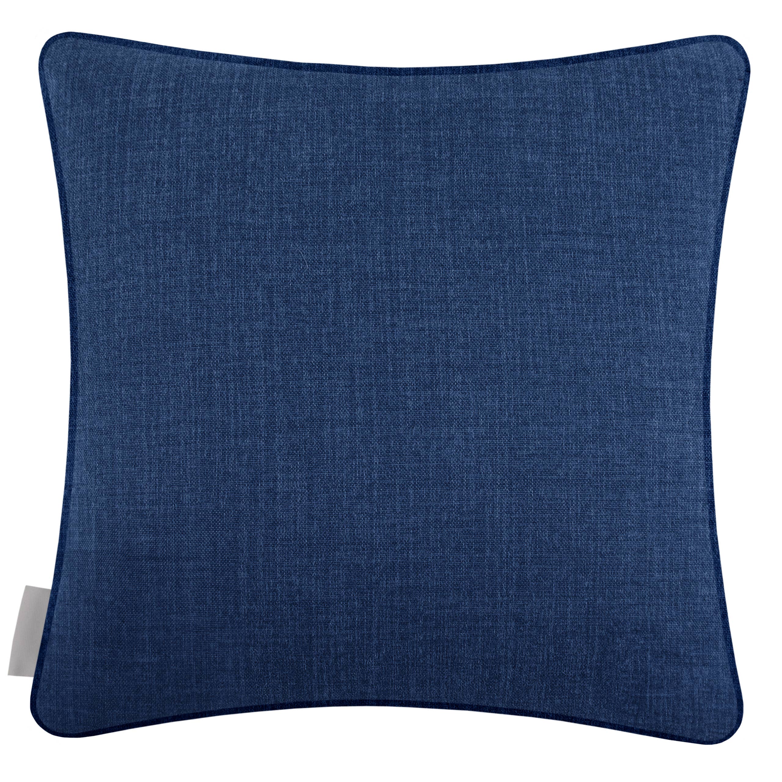 Ives Waters Printed Piped Cushion Cobalt (50 x 50 cm) (Feather Filled)