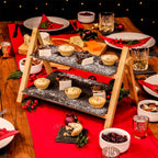 M&W 2 Tier Slate Cake Stand