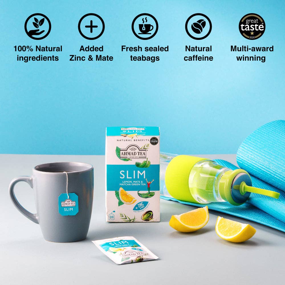 Lemon, Mate & Matcha Green Tea ''Slim'' Infusion - 20 Teabags