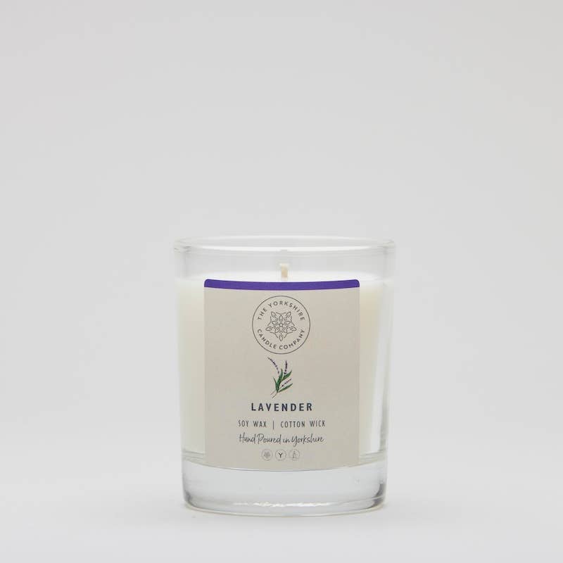 Lavender Glass Tumbler | Scented Candle | Soy Wax
