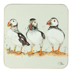 Meg Hawkins Puffin Trio Coasters (set of 4)