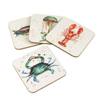 Meg Hawkins Coastal Creatures Coasters (Set of 4)