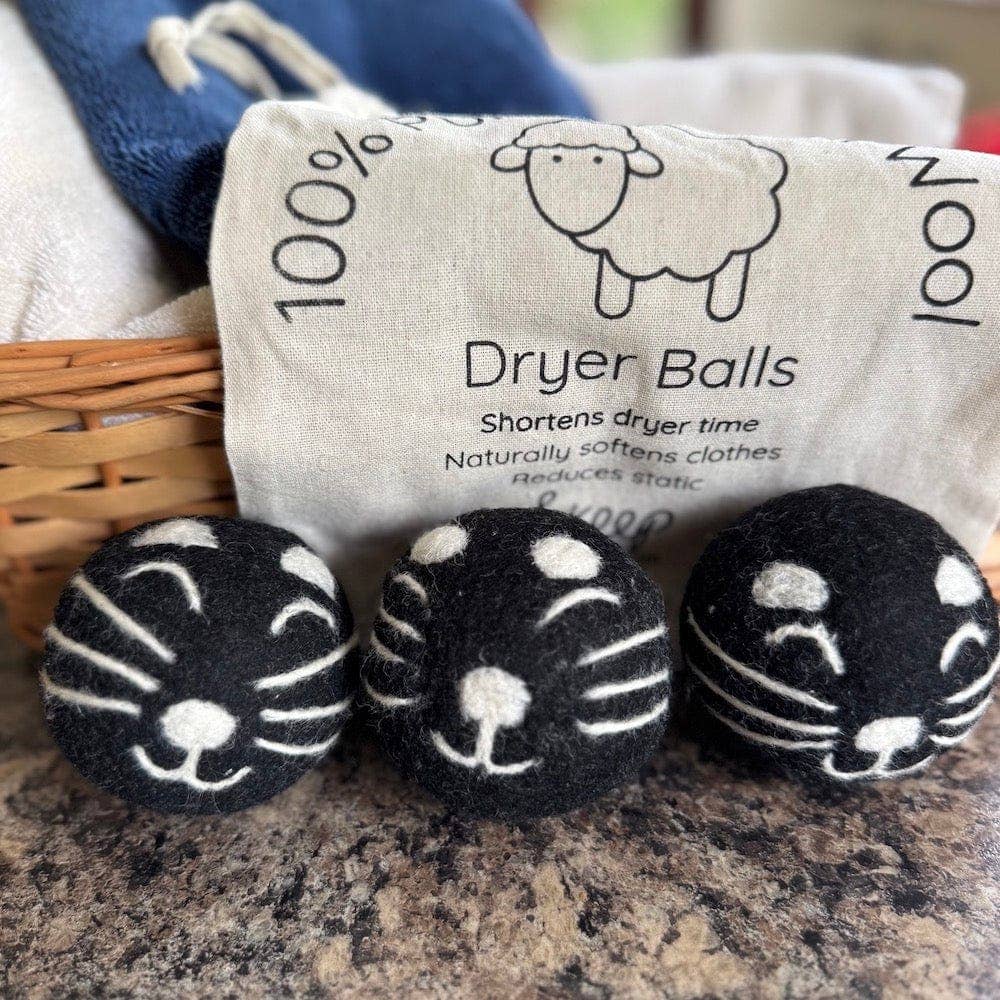 &Keep Wool Dryer Balls (Cat - Set of 3 & Bag)