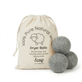 &Keep Wool Dryer Balls (Grey - Set of 3 & Bag)
