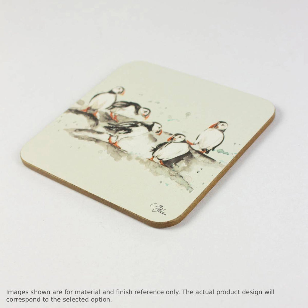 Meg Hawkins Puffin Trio Coasters (set of 4)