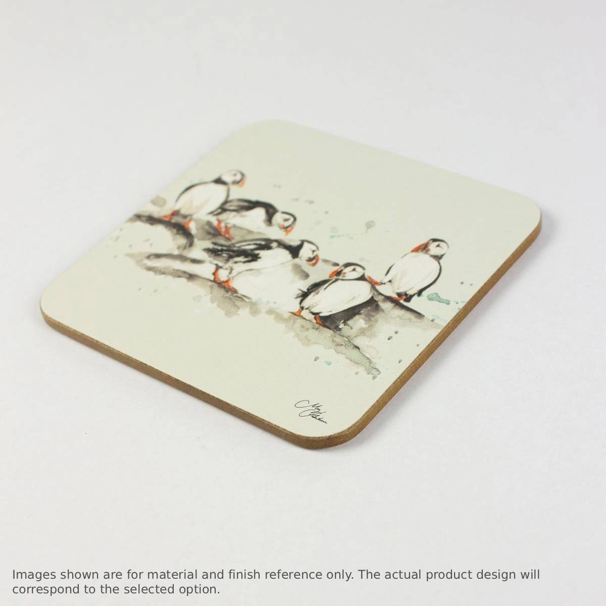 Meg Hawkins Puffin Trio Coasters (set of 4)