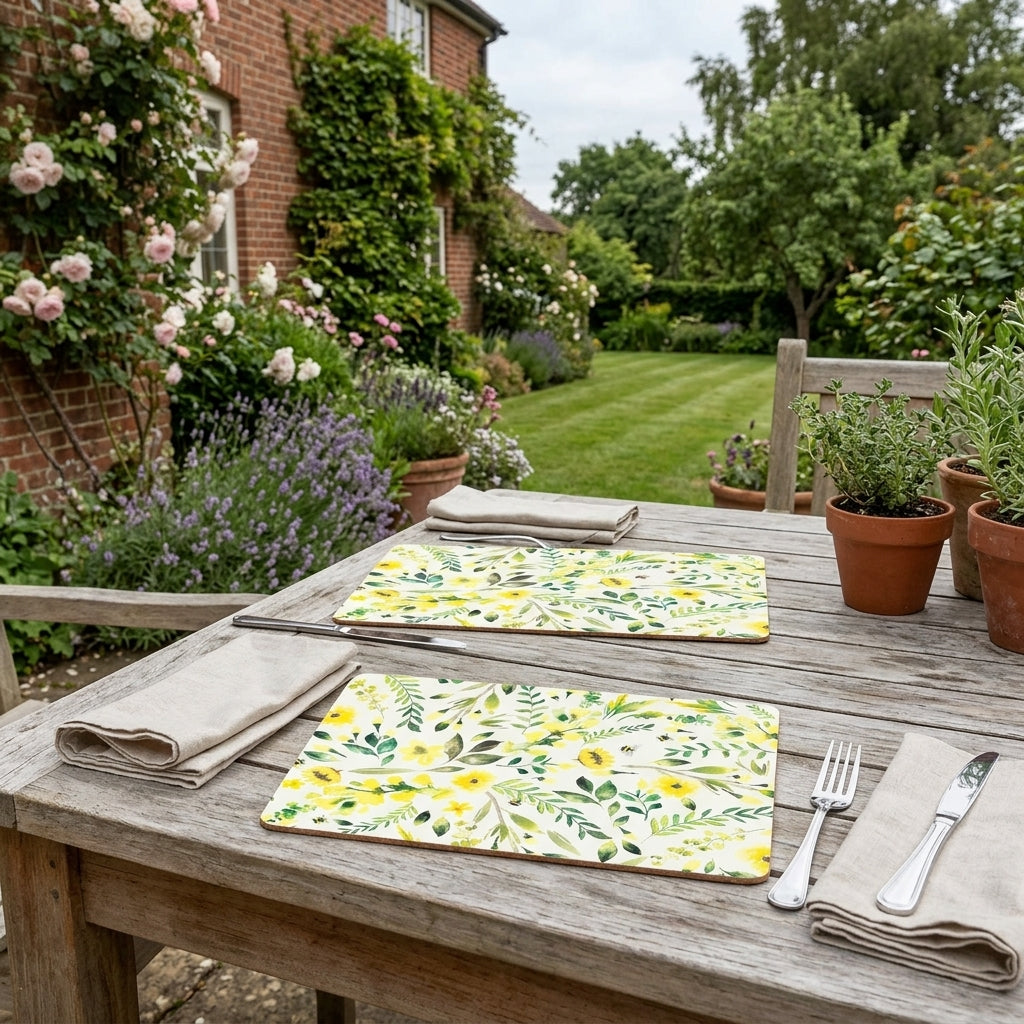Bee-Beautiful Set of 4 Placemats