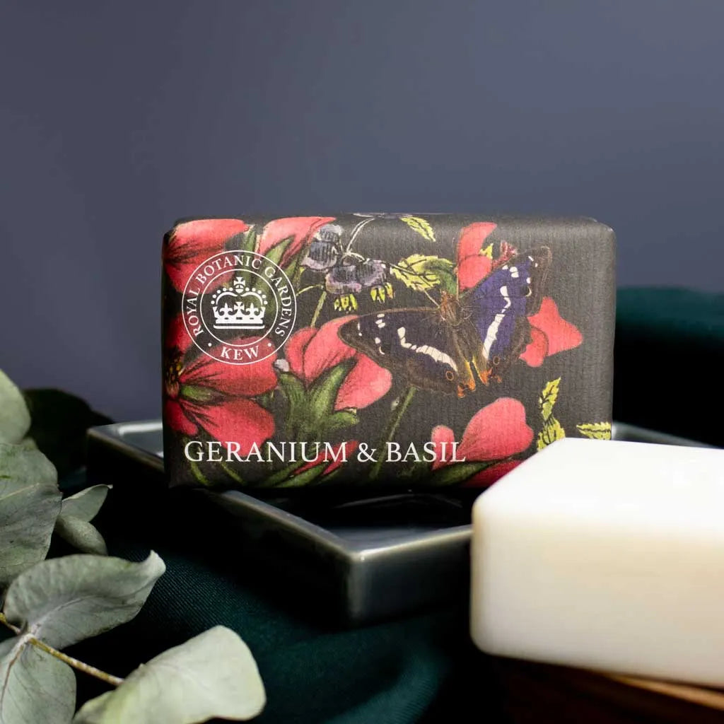Kew Gardens Geranium and Basil Soap