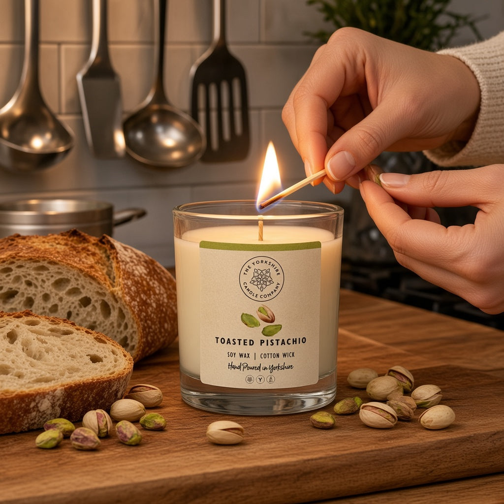 Toasted Pistachio Glass Tumbler|Scented Candle| Soy Wax