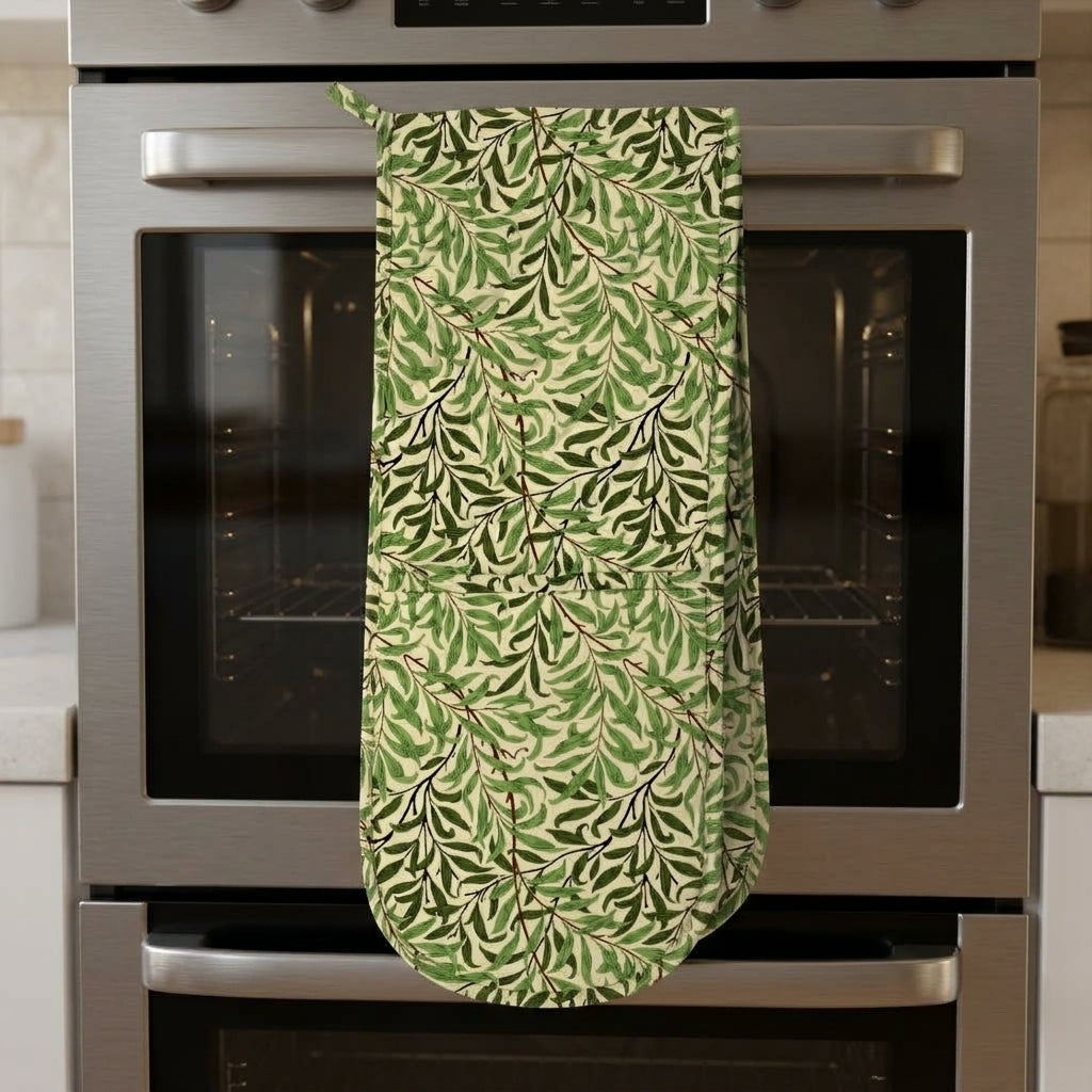 William Morris Willow Boughs Double Oven Glove