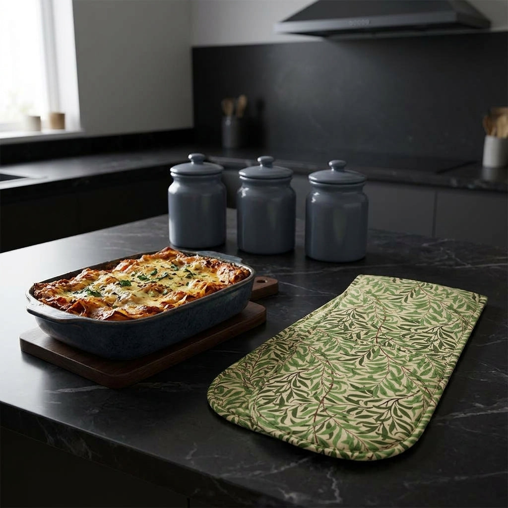 William Morris Willow Boughs Double Oven Glove