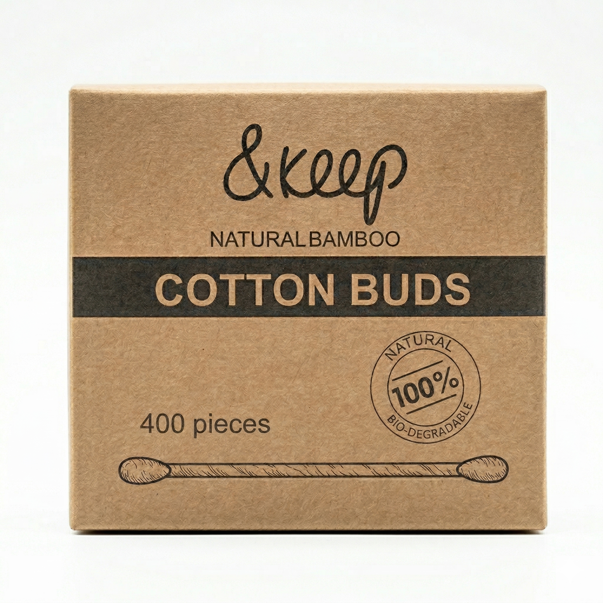 &Keep Bamboo Cotton Buds - Pack of 400
