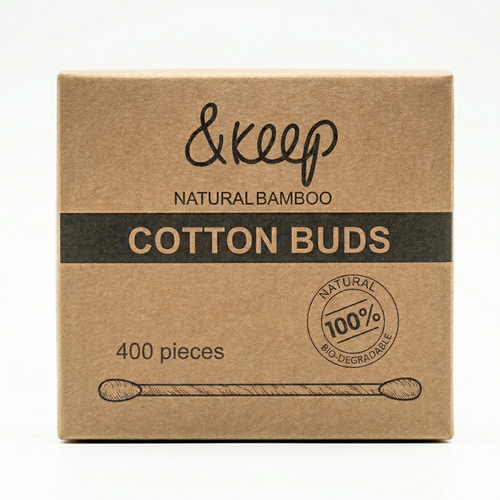 &Keep Bamboo Cotton Buds - Pack of 400