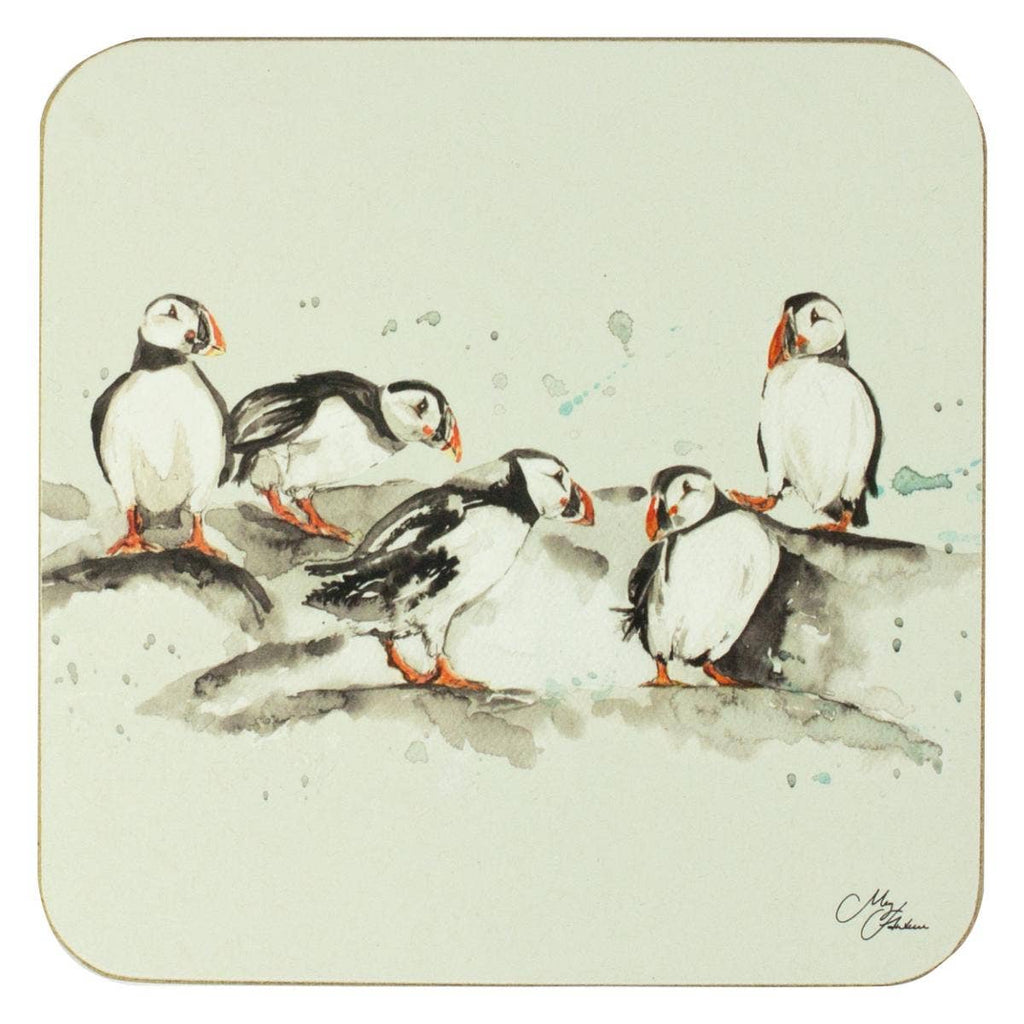 Meg Hawkins Puffin Coasters (set of 4)