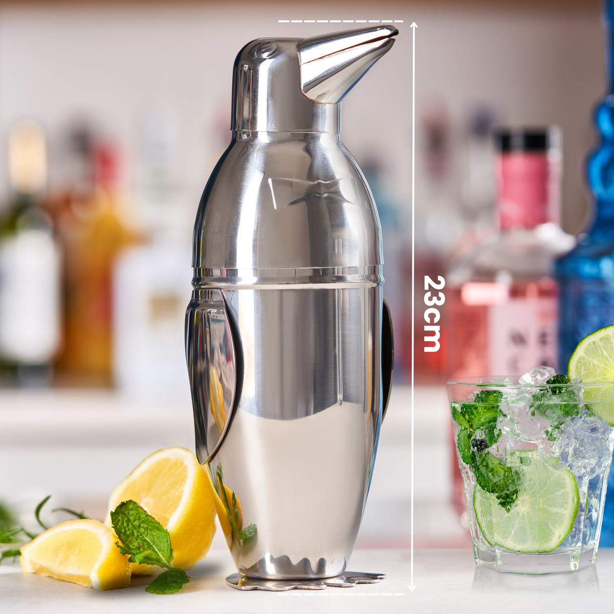 Penguin Cocktail Shaker - Stainless Steel