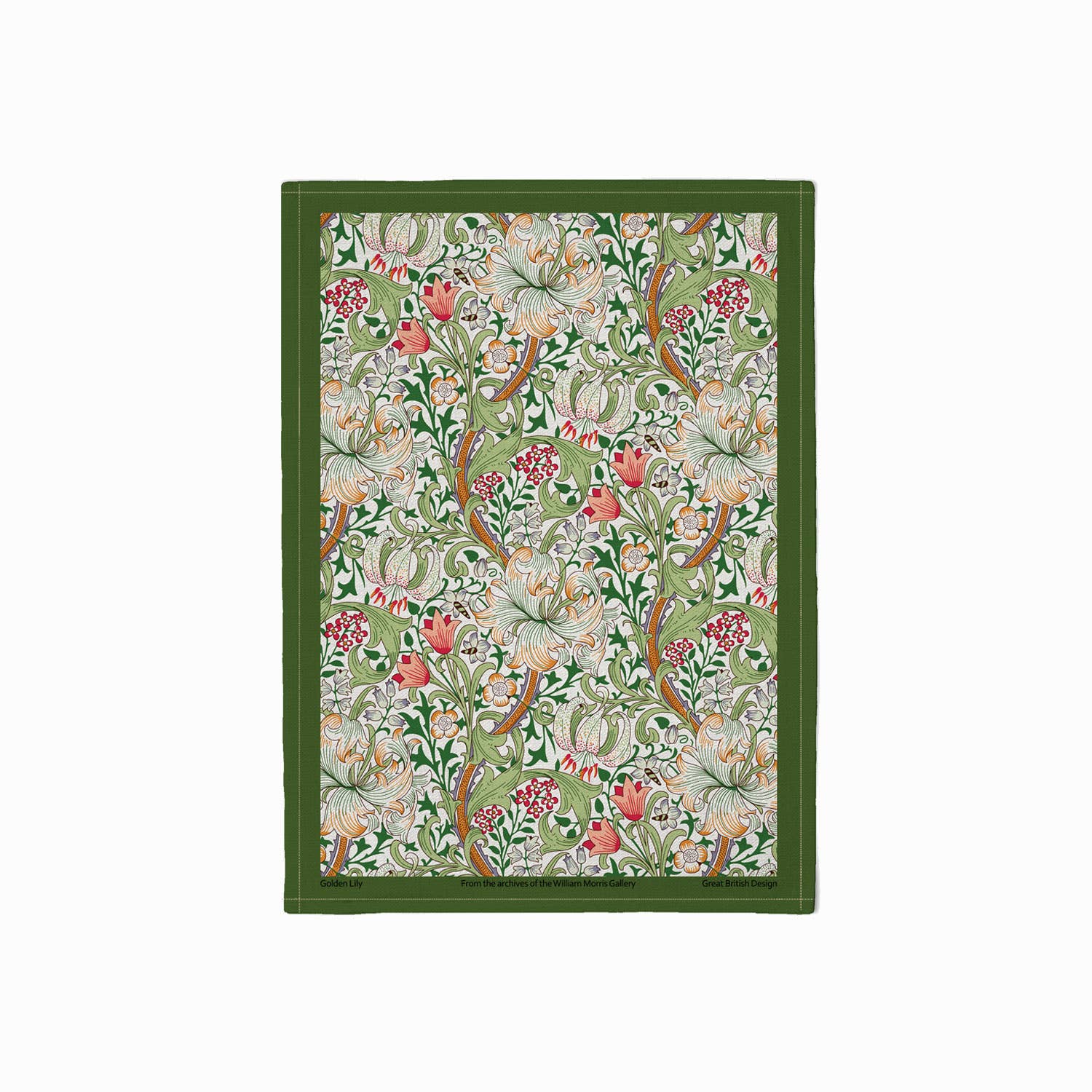 Golden Lily Cotton Tea Towel