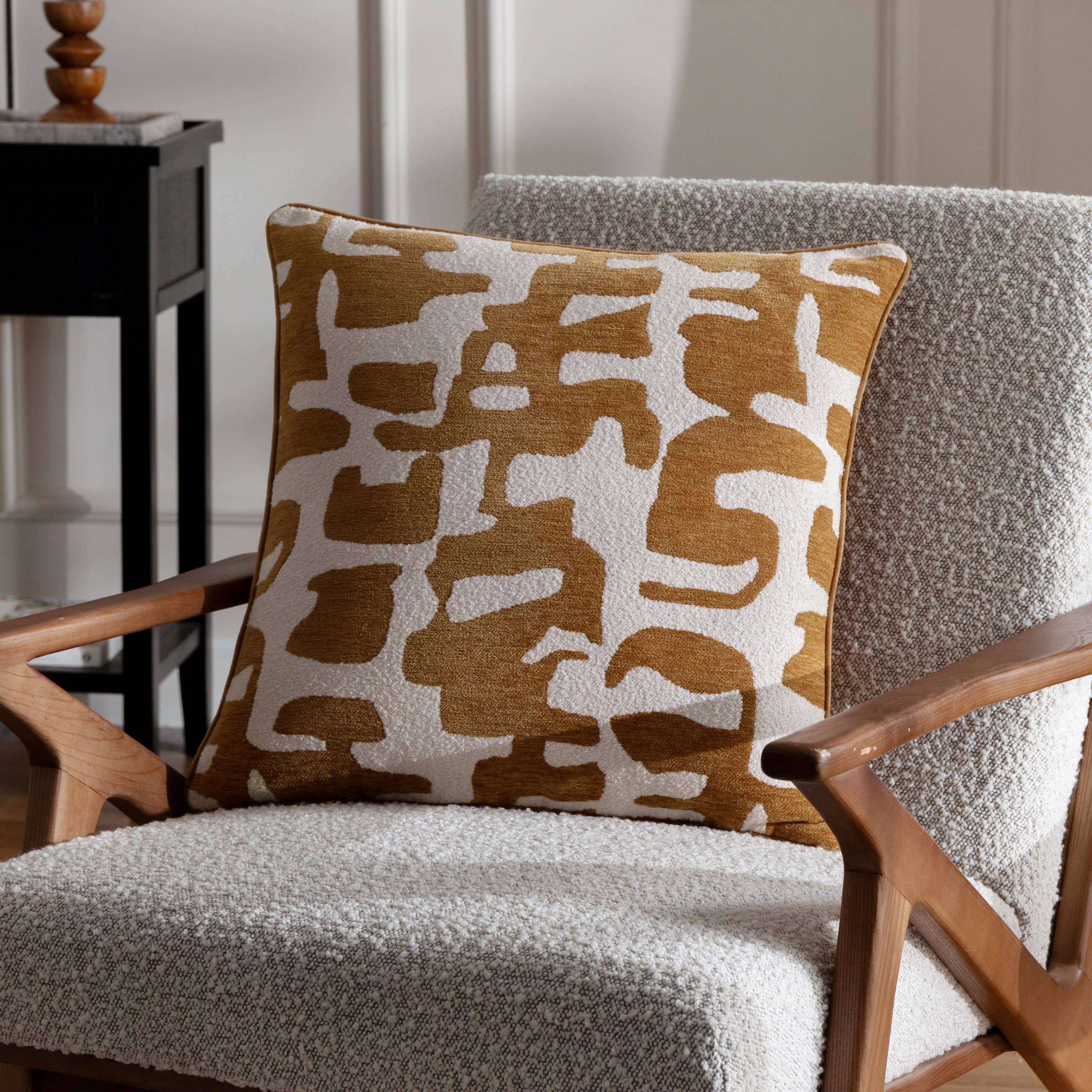 Caval Boucle Jacquard Cushion Bronze (50 x 50 cm)