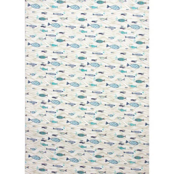 Shoaling Fish Tea Towel