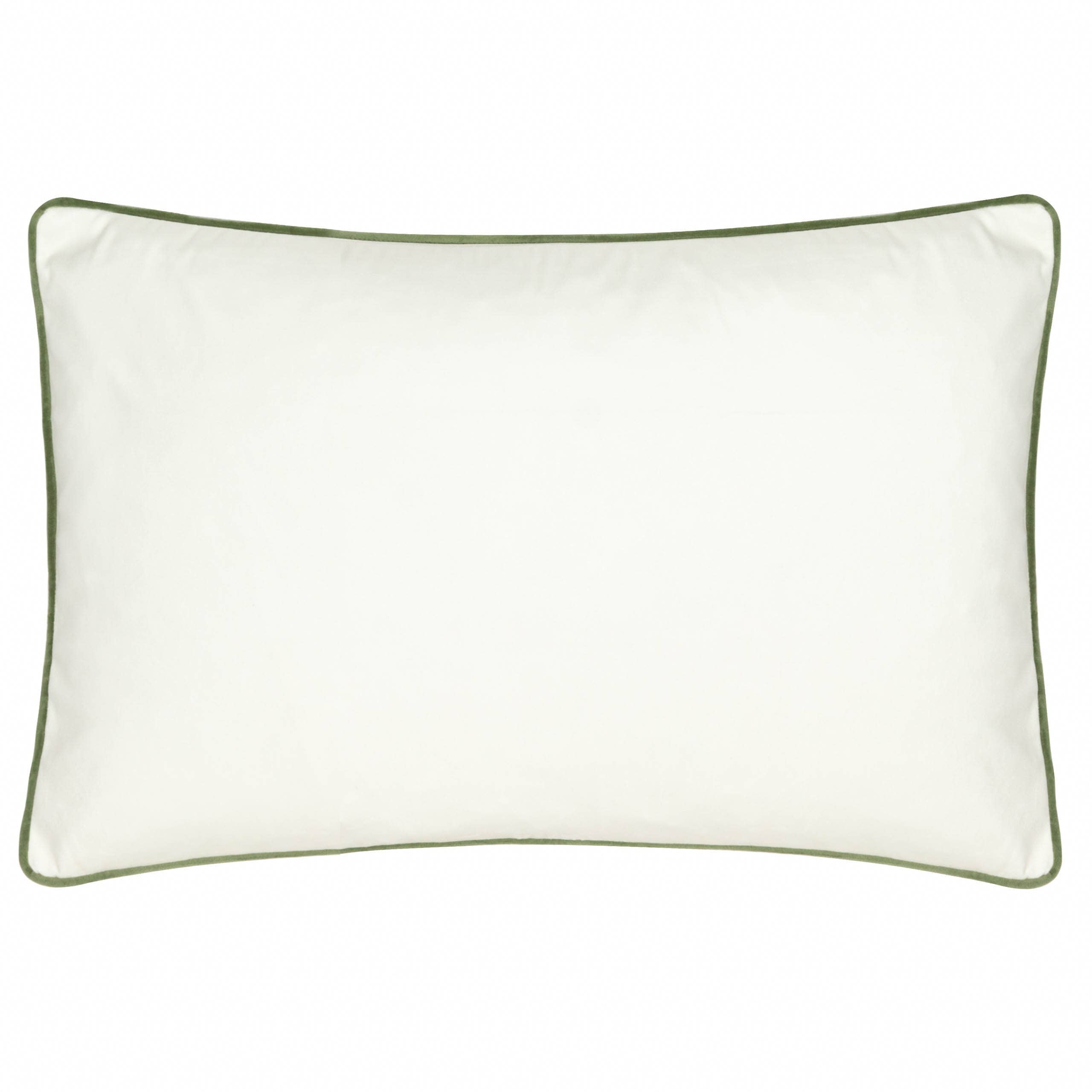 Seaweed Printed Velvet Cushion Stone / Sunflower (40 x 60 cm)