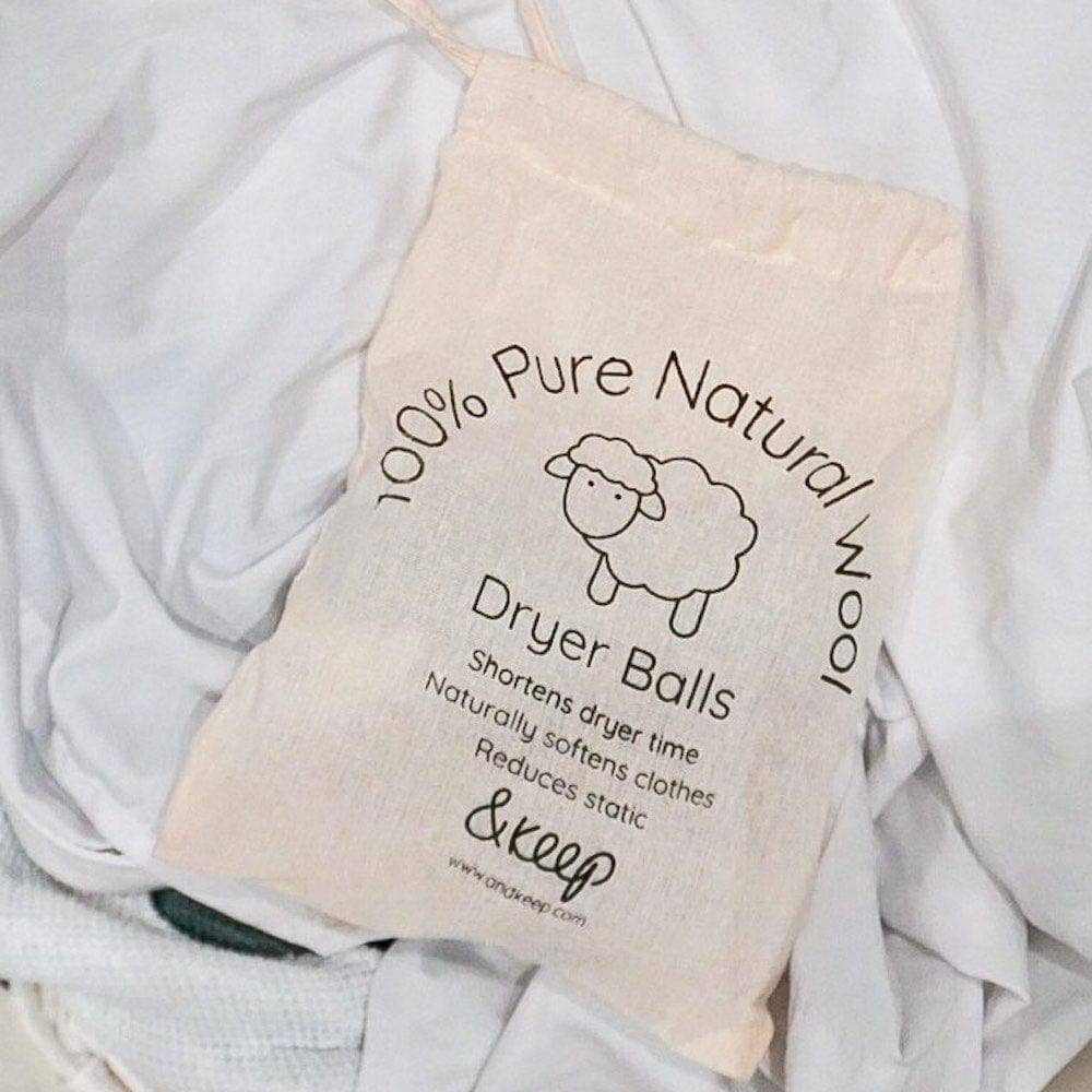 &Keep Wool Dryer Balls (Fox - Set of 3 & Bag)