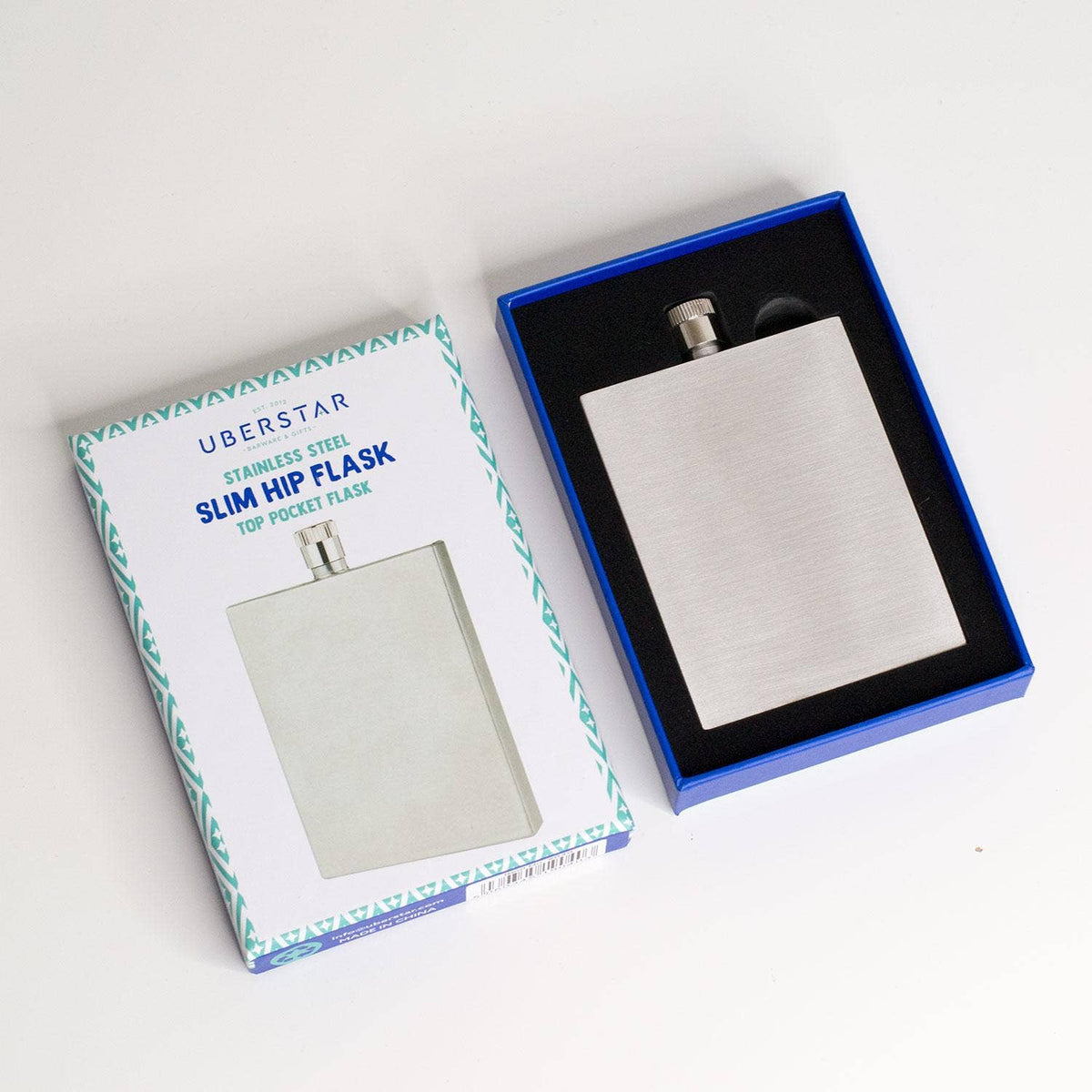 Stainless Steel 3oz Slim Hip Flask