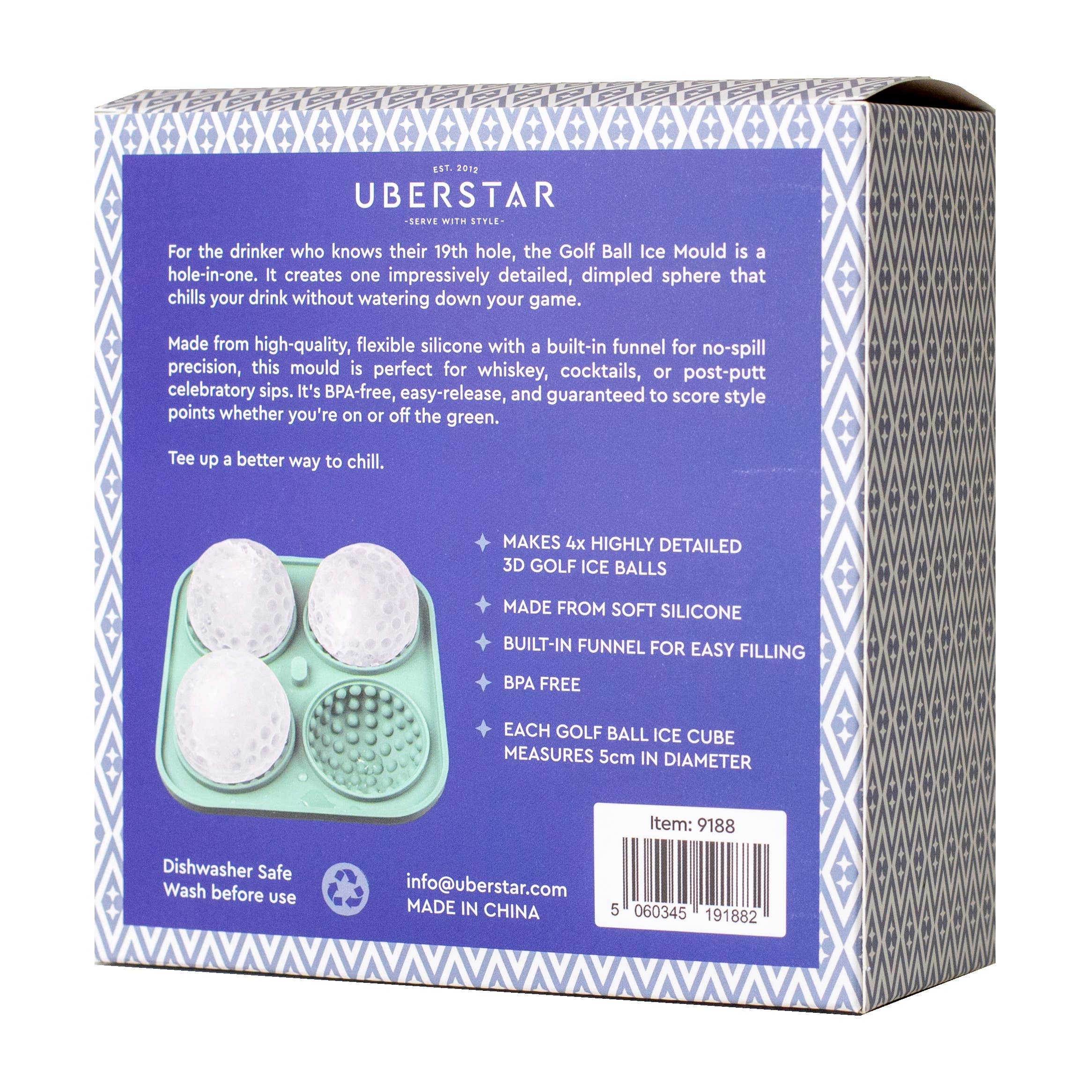 Silicone Sports Golf Ball Ice Cube Tray