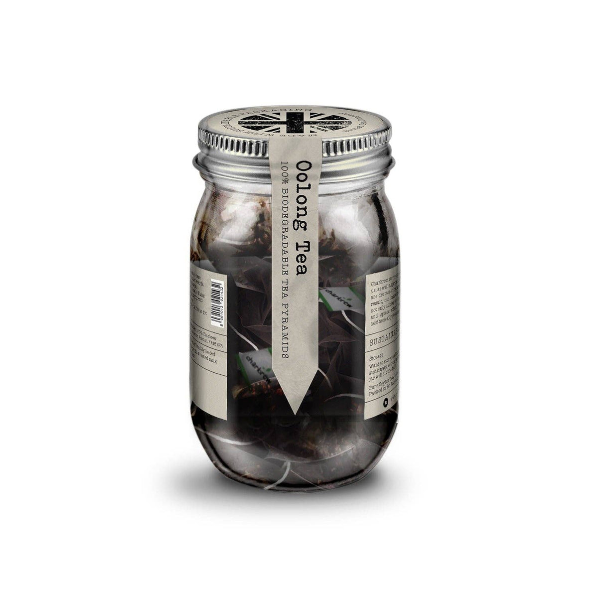 Oolong Tea in Mason Jar - 16 Biodegradable Pyramid Bags
