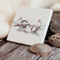 Meg Hawkins Puffin Group Stone Coaster