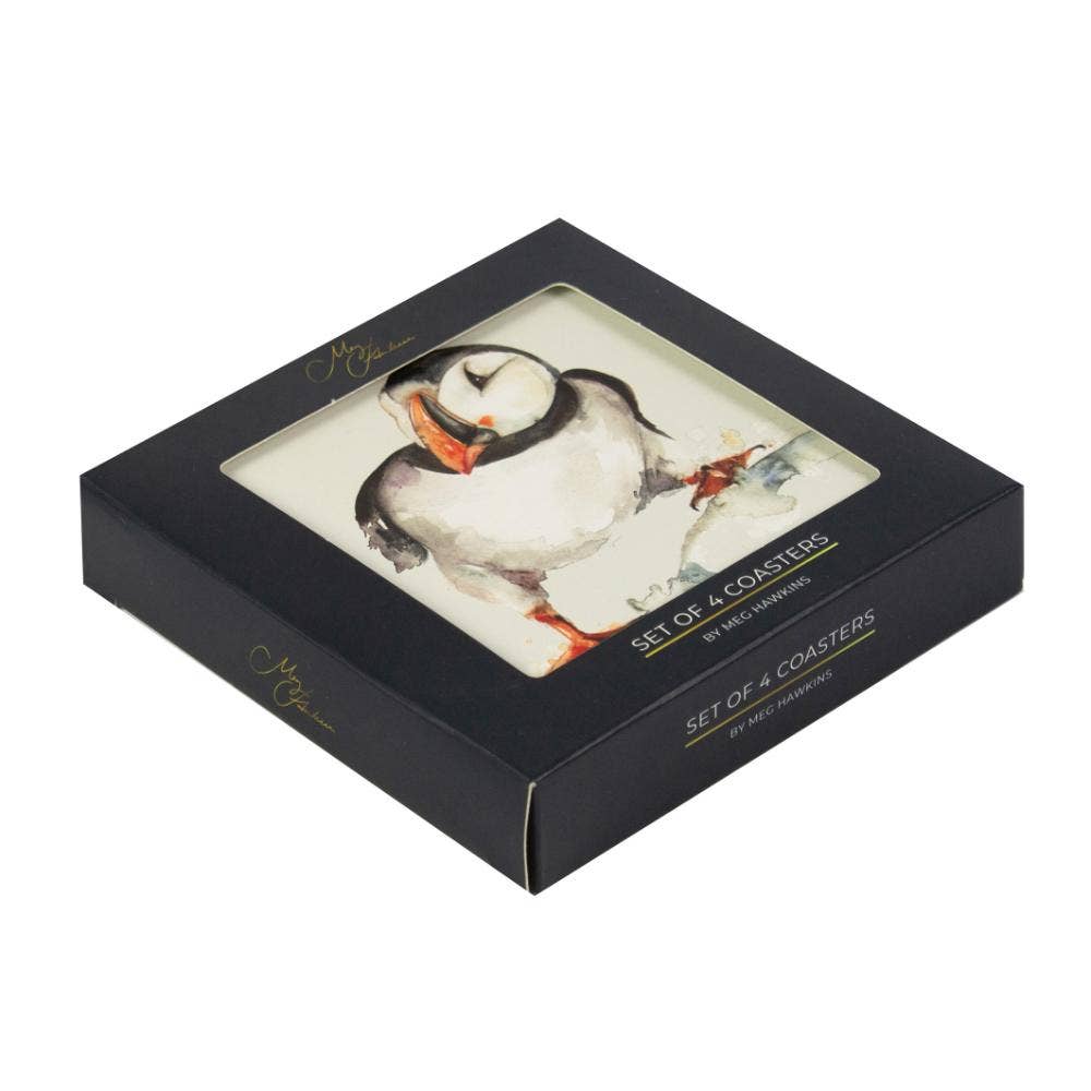 Meg Hawkins Puffin Coasters (set of 4)