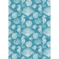 Seahorse, Coral and Shell Tea Towel